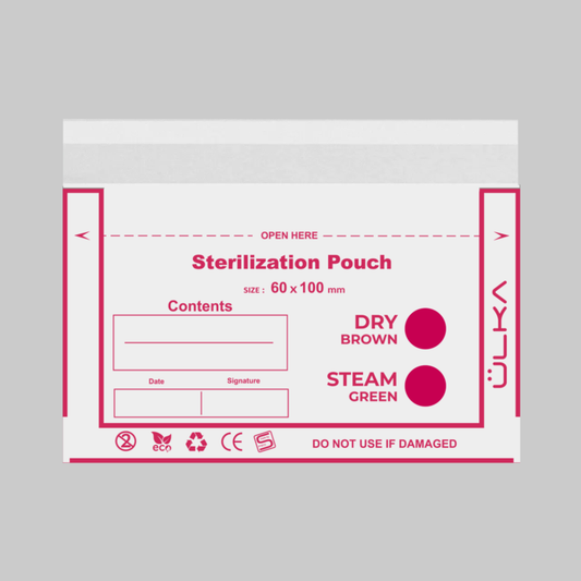 Bolsas kraft para esterilización 100x60 mm