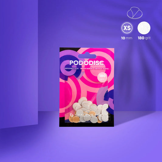 Disposable white files for pedicure disc PODODISC XS expert