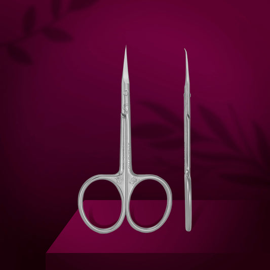 Professional cuticle scissors with hook EXCLUSIVE 23 Type 2 (magnolia)